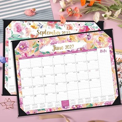2027 Desk Calendar - Jan 2027 - Dec 2027, 12 Months Large Monthly Desk Calendar 2027, 22" x 17", Desk Pad, Large Ruled Blocks, To-do List & Notes, Best Desk/Wall Calendar for Planning and Organizing