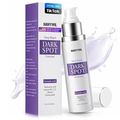 HANYWIL Dark Spot Remover for Face & Body Serum with Retinol & Niacinamide - Corrects Melasma, Sun & Age Spots, Hyperpigmentation Treatment for All Skin, Dermatologist Tested (1.7 Fl Oz)