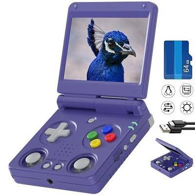 RG34XXSP Flip Portable Retro Handheld Game Console,RG 34XXSP 3.4 Inch IPS Screen Linux System with 64G TF Card Pre-Installed 5532 Games,Clamshell Games Consoles Supports 5G WiFi Bluetooth HDMI XX SP