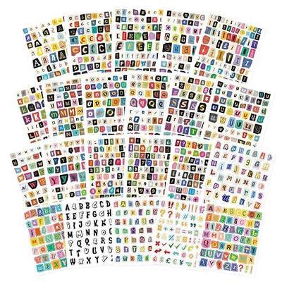 1560Pcs Letter Stickers for Scrapbooking | Magazine-Style Ransom Vintage Alphabet Stickers for Scrapbook Supplies, Journaling, Planners, DIY Gift, Junk Journal
