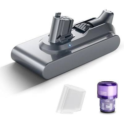 Bonacell 10000mAh V11 Battery Replacement for Dyson | Button Click in Installation Style V11/Extra/Absolute/Animal/Torque Drive/Outsize/V15/SV15/SV22 25.2V Cordless Vacuum Battery