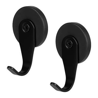Magnetic Wreath Hanger for Metal Front Door, Fridge, Black, 2 Pcs | Unobtrusive Design, Heavy Duty, Suitable for Seasonal Wreaths, Signs, Christmas Stockings, Decorations