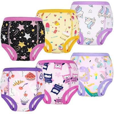 MooMoo Baby 6-Pack Toddler Potty Training Underwear Soft 100% Cottonn 3T | Helps Handle Small Daytime Accidents, Helps Kids Recognize Wetness, Washable & Reusable for Potty Training