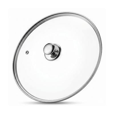 17 Inch Tempered Glass Lid, Fit Lodge 17-inch Cast Iron Skillet | Replacement Lids For Pots And Pans, Large Cover For Skillets, Frying Pan, Dutch Oven, Dishwasher Safe, Stainless Steel Handle