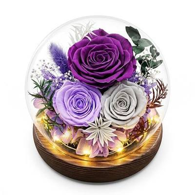 Gifts for Mom Grandma Birthday Preserved Flower for Delivery in Glass