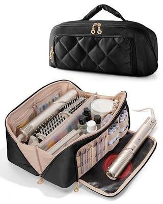 Marscamd Hair Tools Travel Bag, Hair Tool Organizer with Heat Resistant Mat | Compatible with Dyson Airwrap & Shark FlexStyle, wide-open access, multi-pocket storage & lightweight design