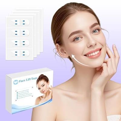 Neck Tape Lifting Invisible,Face Lift Tape,Face Tape Lifting Invisible,204PCS Neck Lift Tape Turkey, Face Lifter Tape Facial Tape for Sagging Double Chin Jowls Eyes Wrinkles Makeup