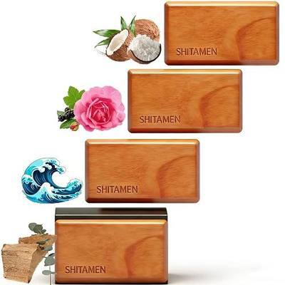 Wooden Car Air Freshener for Visor Clip - Wood Air Freshener - Car Odor Eliminator -Variety Scent Refill, Vehicle Scent Diffuser for Cabin, Truck & SUV - 4 Pack -CLIP INCLUDED