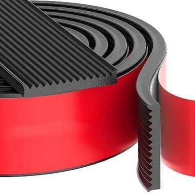 Tonneau Cover Seal, Heavy Duty Truck Cap Seal Tape, Multi-Ridge Adhesive Rubber Weather Stripping for Truck Topper & Camper Shell, Truck Canopy Seal Replacement, 1-11/16" W x 1/4" H x 26.2' L