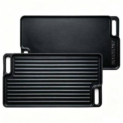 Griddle Pan - 16 Inch Nonstick Skillet with Even Heat Distribution, Durable Granite Coating - Perfect for Home Cooking, Camping & BBQ - Ideal for Family Chefs and Outdoor
