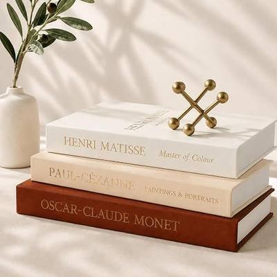 Decorative Books for Home Decor, 3 Pcs Faux Book Box, Shelf Decor | Hidden Storage, For Coffee Table Bookshelf, Fake Book Boxes, Home Decor