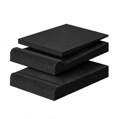 2 Pack Acoustic Isolation Pads, Studio Monitor Speaker Isolation Foam Pads, High Density Acoustic Foam Suitable for 6-8 Inch Speakers for Sound Improvement Prevent Vibrations (for 6''-8'' Speakers)