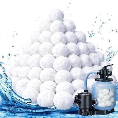 Pool Filter Balls 3.1LBS for Sand Filter Pool Balls, Eco-Friendly Fiber Media Replace 100LBS Pool Filter Sand, Reusable Washable Swimming Pool Filter Balls (3.1 lbs)