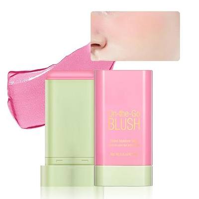 Blush Stick Cream Blush Stick for Cheeks-Multi-Use Blushes (Shy Pink) | Stick Blush with Long Lasting Hydrating & Easy to Blend, Vegan & Cruelty-Free, Travel Size for Natural Flush