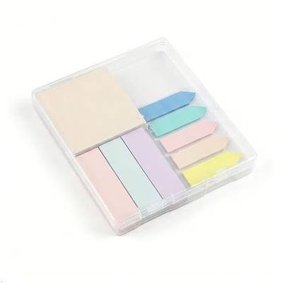 500Pcs Morandi Sticky Notes Set, 3"x3" Square Pad 100 Sheets, 3"x0.75" Strip Notes 300 Sheets, Index Tabs 100 Tabs, Cute Pastel Stationery for Desk Office School