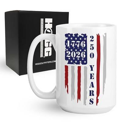 America 250 Coffee Mug, 250 Anniversary Mug, 250th Anniversary Coffee Cup, Patriotic Cup, Patriotic Drinkware, 250th Merchandise, USA Gifts for Men, Independence Day Gift