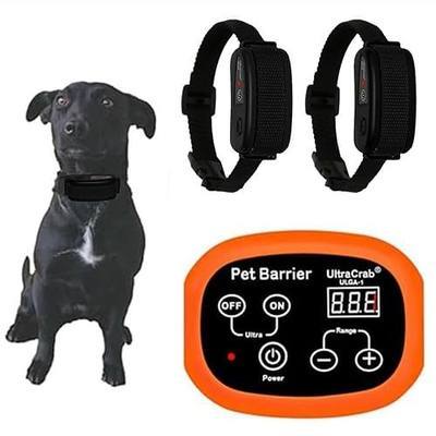 Indoor Pet Barrier for 2 Dogs,Wireless Indoor Electric Fence,Pet Gate, Keeps Areas Off Limits,Dog Home Proofing, Waterproof/Rechargeable/Beep/Static Training Collar,Orange Kit