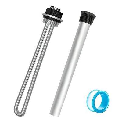 Upgraded RV Water Heaters Maintenance Kit (3-Piece Set) Includes: 520900 Heating Element, Magnesium Anode Rod, and PTFE Tape