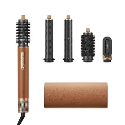 Certified Refurbished DREAME AirStyle Suite Hair Styler & High-Speed Dryer, 110,000 RPM Motor, 3 Essential Snap-On Attachments for Curling, Volumizing & Fast Dry, Luxury Leather Travel Bag (Renewed)