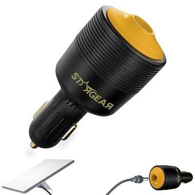 Starlink Mini Car Adapter 12V to 30V DC Step Up Converter with White Indicator Light, 60W Car Cigarette Lighter Adapter for Starlink Mini, Supports 16AWG 50M Cable, Ideal for RV,Boat,Trailer | Upgraded 30V boost adapter for stable power supply, ensuring vehicle system outputs steady power to Starlin