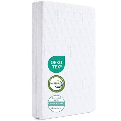 Mini Crib Mattress 24" x 38" | Cooling Gel Memory Foam with Ultra-Breathable & Washable Removable Cover
