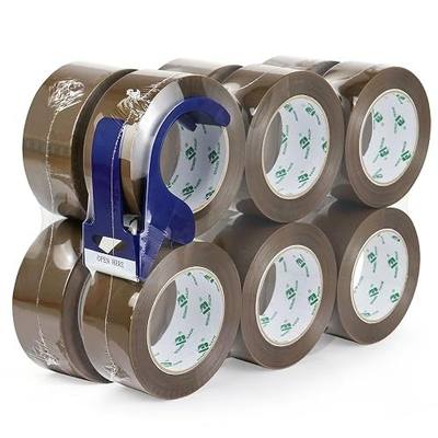BOMEI PACK Brown Packing Tape, Heavy Duty Packaging Tape Refills, 12 Rolls of 1.88 inch x 110 Yards, Shipping Tape Box Tape Mailing Tape for Shipping Packaging Moving Sealing and Storage