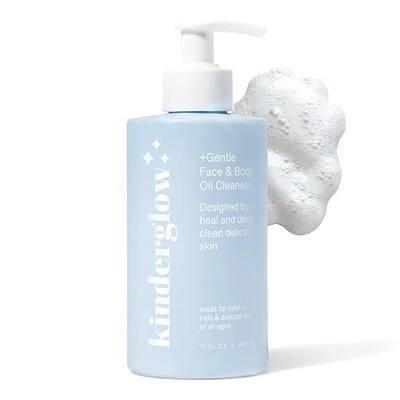 Healing Buckthorn | Baby Face & Body Wash Eczema-Prone Skin Cleansing Oil - Sea Buckthorn, Rice Bran, Sweet Almond - Gentle - Pediatrician Recommended - Fragrance-Free & Tear Free