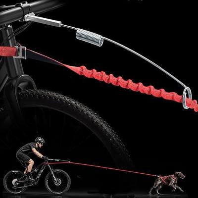 Dog Bike Leash, Shock-Absorbing Bikejoring Leash with Antenna for M/Large Dogs