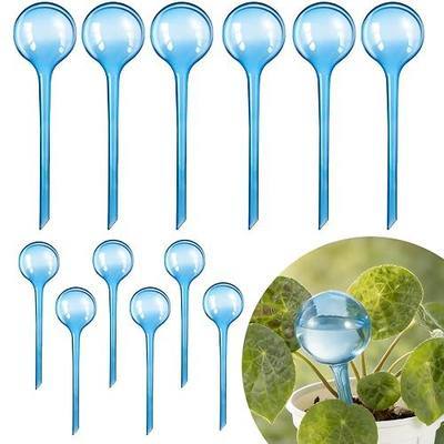 12 Pcs Plastic Plant Watering Globes, Self Plant Watering Bulbs for Plants | Blue Self Watering Globes, Automatic Slow Water Release & Self-Watering Design, Premium PVC Shatter-Resistant, Two Sizes