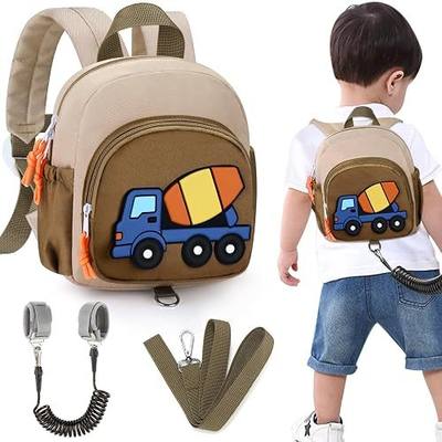 Accmor Toddler Leash Kids Backpack, Mini Excavator Child Bag for Outdoor