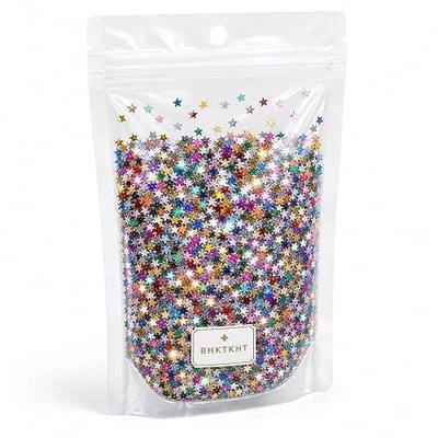 3mm Rainbow Star Glitter, 50g Holographic Star Sequins | 9-Color Reflective Confetti for Resin, Slime, Nail Art, Shaker Cards, Tumblers, Scrapbooking & DIY Crafts