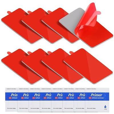 Double Sided Adhesive Pad Heavy Duty, 8 PCS 1.97"x1.18"x0.079" | Dash Cam Heat Resistant Sticky Replacement, Strong Foam Tape for Dashboard Phone Holder Car Mount with 8 Adhesion Promoter