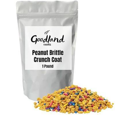 Peanut Brittle Crunch Coat Ice Cream Topping, 1 lb Resealable Bag, Rainbow Sprinkle Crunchy Cone Topping, Crunchy Dessert Topper for Sundaes, Soft Serve, Cones & Caramel Apples
