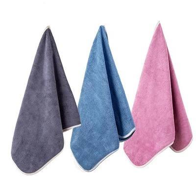3 Pack Microfiber Hand Towels, Ultra Soft Highly Absorbent Towels for Bathroom, Shower, Spa, Gym and Travel (1Blue+1Grey+1Pink)