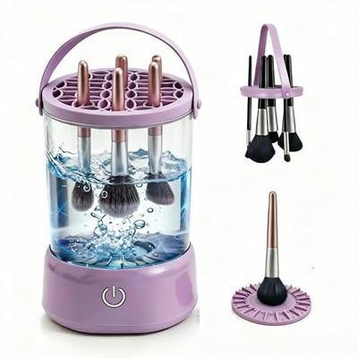 Makeup Brush Cleaner - 9000 RPM Electric Makeup Brush Cleaning Machine, IP65 Portable Make up Brush Cleaner for Makeup Sponges and Brushes