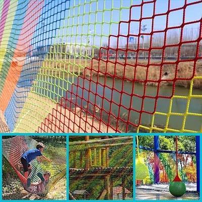 Climbing Cargo Net for Kids Outdoor Balcony Safety Net Rope Netting Playground Climbing Net Stairway Railing Safety Net for Children Pets Toys Knotless Polyester Sports Netting