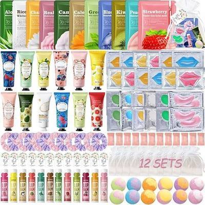 120 PCS Spa Party Supplies for Women| Spa Day Kit Include Face Masks Hand Cream Lip Balm Under |Spa Party Favors for Bridal Wedding Spa Birthday Sleepover Party Supplies Spa Party Gifts Set