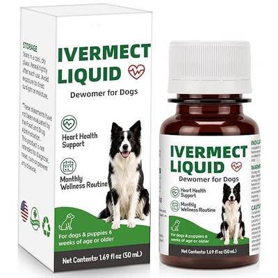 Dewormer for Dogs, Broad Spectrum Worm Support, Monthly Oral Liquid Formula, Supports Care for Hookworms and Roundworms, Easy Administration for Dogs, NDC: 90035-002-05