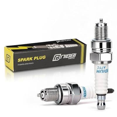 NIBBI A7TC Spark Plugs for GY6 50cc 125cc 150cc Engine, 2 Pack | A7TC, Spark Plugs
