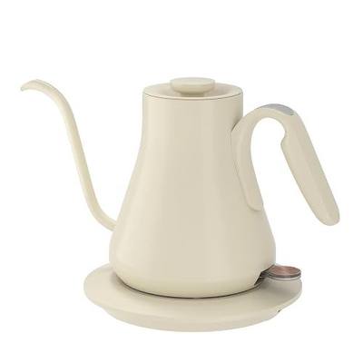 Cocinare Gooseneck Electric Kettle 0.8L, Fast Boil Pour Over Coffee, Tea | 1440W Fast Boil, 304 Stainless Steel Interior, Gooseneck Precision Spout, Auto Shut-Off & Boil-Dry Protection, Morandi White