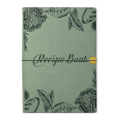 Blank Recipe Book To Write In Your Own Recipes, Leather Recipe Notebook, Recipe Journal Hold 150 Recipes(Long Recipes & Short Recipes) (Sage Green)