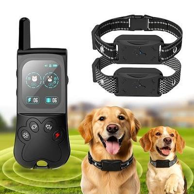 Wireless Dog Fence System, 2-in-1 Electric Dog Fence & Training Collar with Remote, 180 Days Standby Time Training Collar with Color Screen Remote, Pet Containment System for All Dogs