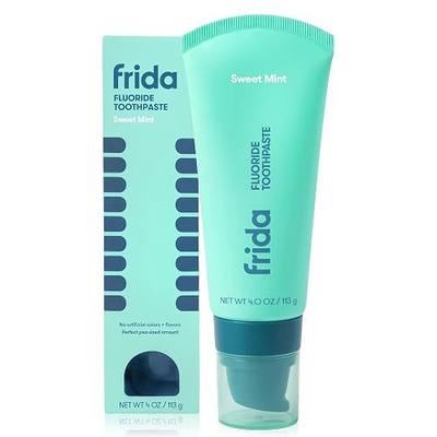 Frida for Kids Fluoride Toothpaste for Kids, Cavity Protection, Sweet Mint, 4 oz