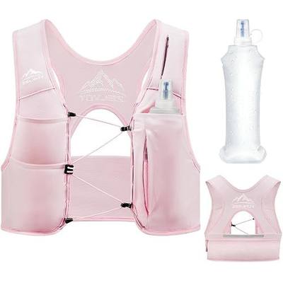 Zelvot X-Back Running Vest for Women, Adjustable Running Phone Holder Vest, US Patent, Lightweight Hydration Vest with 500ml Soft Flask, Reflective Running Water Vest for Daily Running