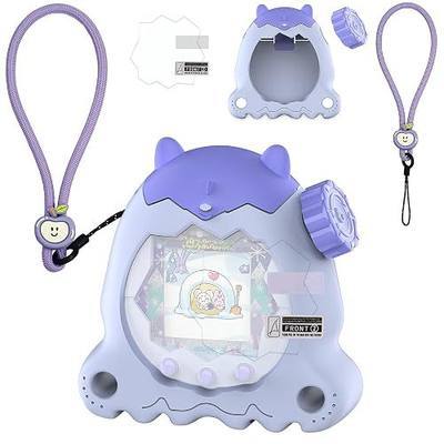 Protective Case for Tamagotchi Paradise Electronic Pet | Silicone Cover for Tamagotchi Paradise with Screen Protector, Hand Strap and Button Cover Protector (White)