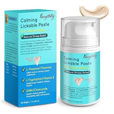 Lickable Calming Treats for Cats, Daily Calming Routine Cat Anxiety Relief