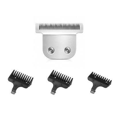 Replacement T-Blade & Comb Kit Compatible with Wa-hl Trimmers, 1 Blades + 3 Combs 3/6/10mm, Compatible with Wa-hl 9864 9864SS 9686 9818A 9854L 9876L WSS3L SS2L