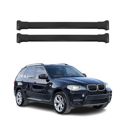 OMAC Aluminum Roof Rack Cross Bars for BMW X5 E70 2007-2013 – Max 165 lb / 75 kg – 2 Bars Black