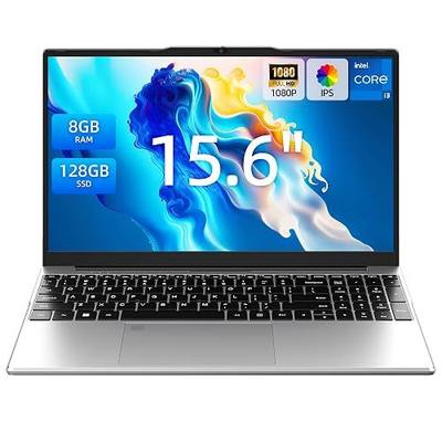 15.6 Inch Laptops, Core i3 Processor, 8GB RAM, 128GB SSD, Backlit Keyboard | Win 11 Home Laptops Computer, FHD IPS Display, WiFi 5, BT4.2, 180° Lay-Flat, Supports 1TB TF Card, Thin & Lightweight