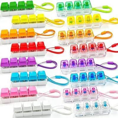 16PCS Keyboard Fidget Toy, Keyboard Clickers Fidgets Toy, Fidget Clicker Stress Relief Sensory Toys Goodies Bag Stuffers for Kids & Adults, Party Favors Birthday Gifts Classroom Prizes.